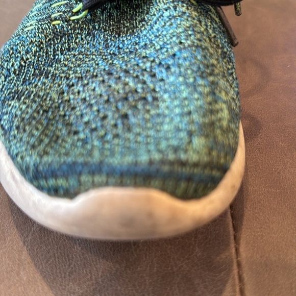 Nike Lunarepic Flyknit Rio Blue Poison Green Volt High Top Sneakers Size 9.5 - Picture 13 of 16